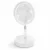 Koolstar FAN 20, Ventilateur Télescopique Pliable Rechargeable USB, 3 Vitesses, Blanc