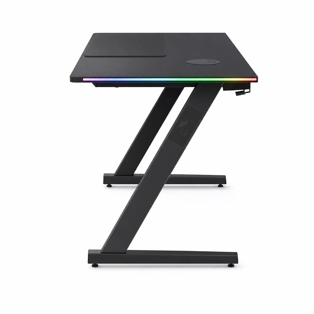 Bureau Gaming RGB Luminus Pro Noir