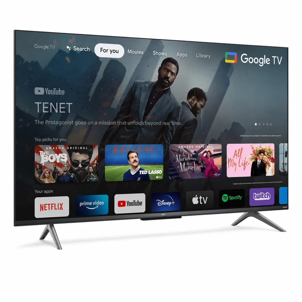 TCL Téléviseur QLED 43″ C735, 4K Ultra HD, Google TV, Dolby Vision, Mode Gaming